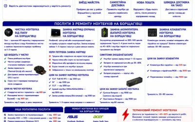 Ремонт ноутбуків на Борщагівці у Києві — чистка, матриця, батарея, клавіатура | BitFix