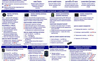 Ремонт ноутбуків Блиставиця — чистка, матриця, батарея, клавіатура | BitFix